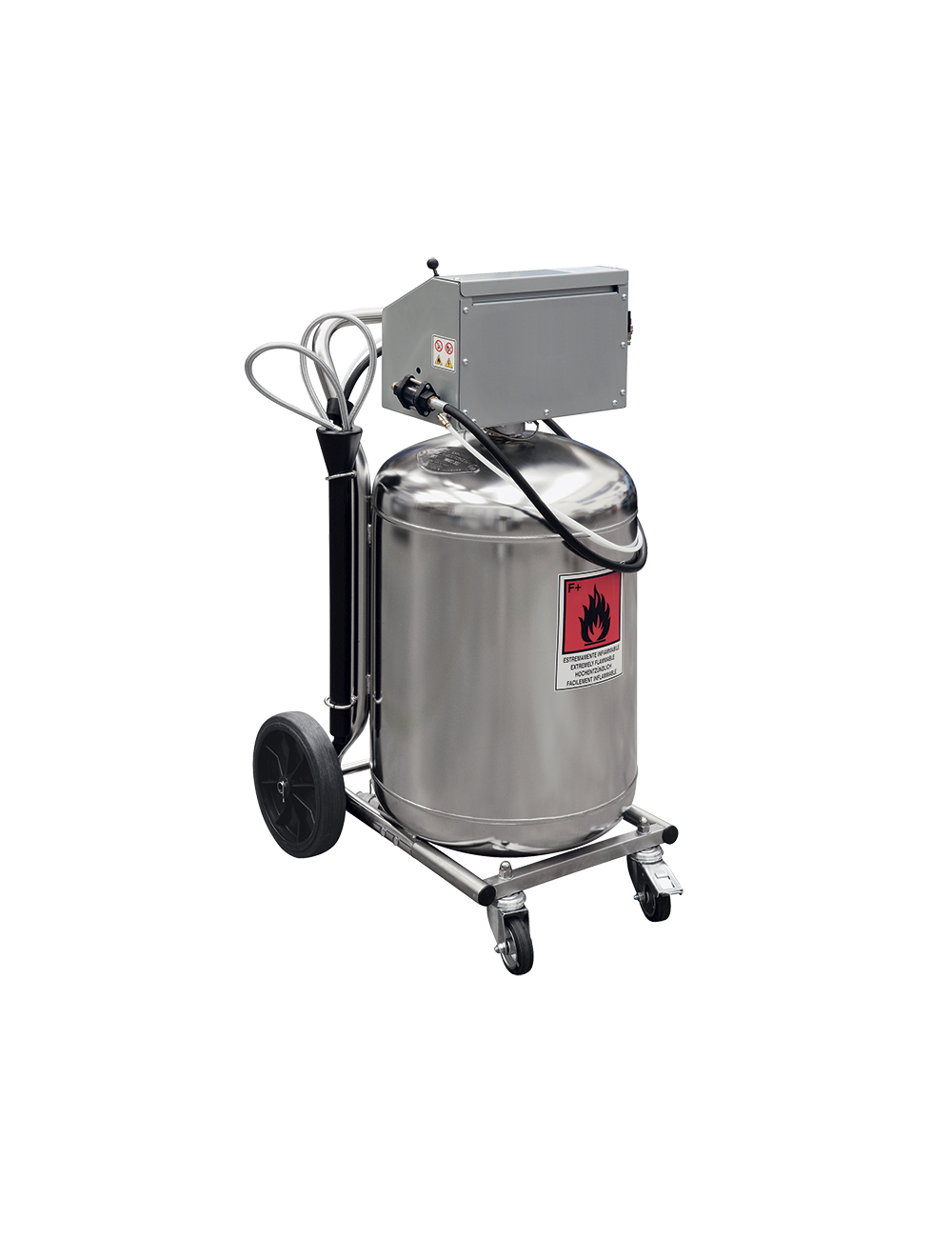 Luchtbediende Brandstofafzuiger 100 Lt.